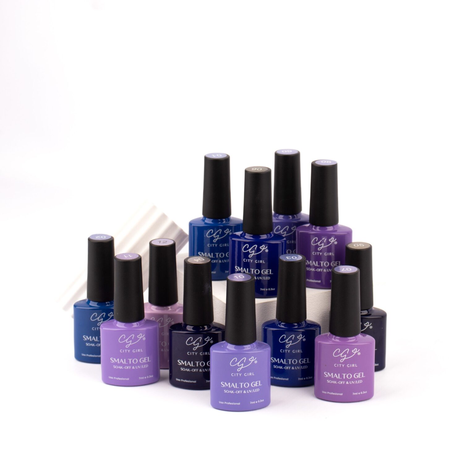 ESMALTE SEMI 7ML CITY GIRL CAJA X 12 DEL 1 AL 12