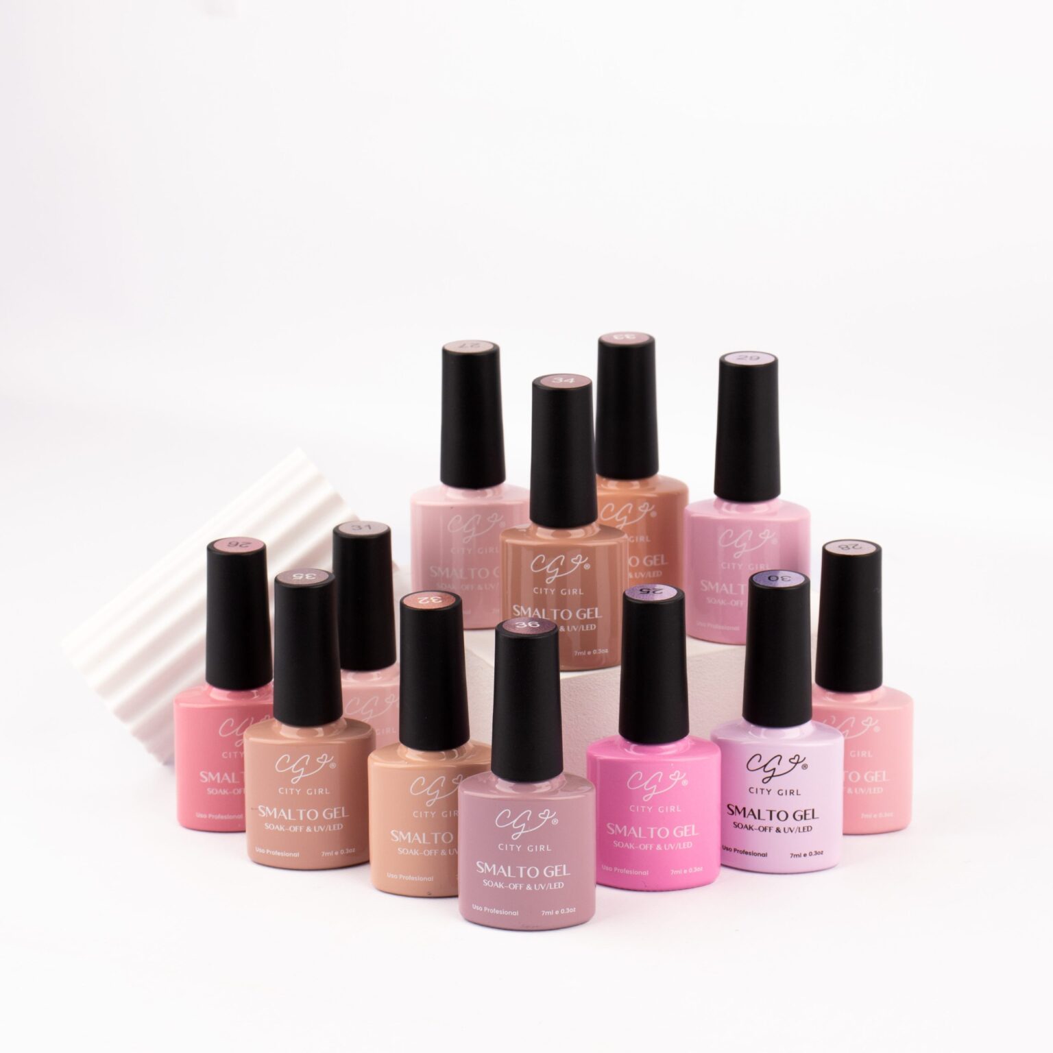 ESMALTE SEMI 7ML CITY GIRL CAJA X 12 DEL 25 AL 36