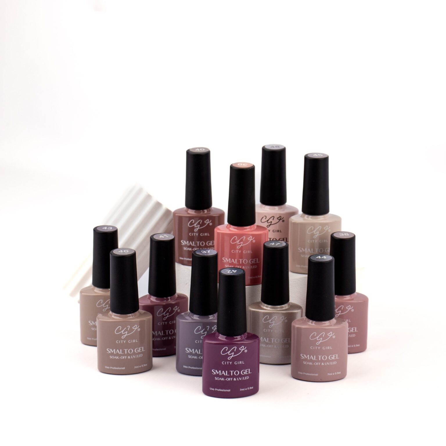 ESMALTE SEMI 7ML CITY GIRL CAJA X 12 DEL 37 AL 48