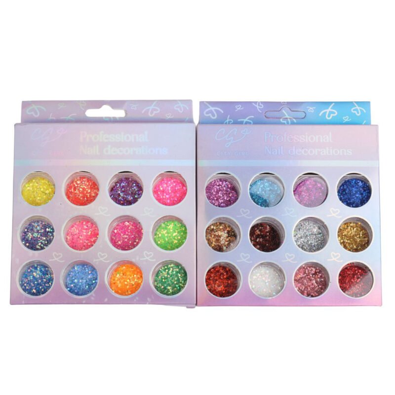 SET GLITTER Y ENCAPSULADOS 12PCS - CITY GIRL - Imagen 2