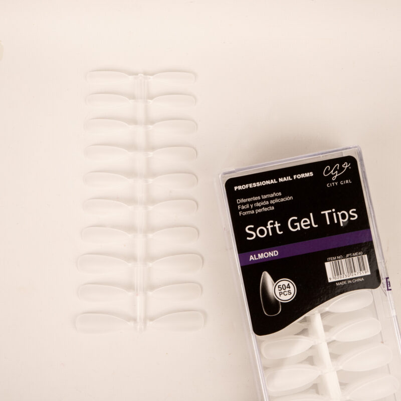 TIPS SOFT GEL ALMENDRA 504 PCS - CITY GIRL
