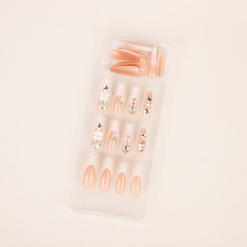 UÑAS PRESS ON CON STRASS - 24PCS - Imagen 6