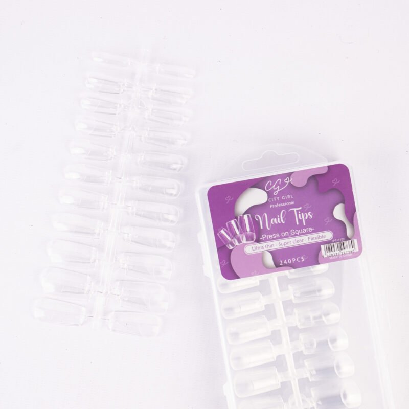 TIPS SOFT GEL CUADRADOS 240PCS - CITY GIRL