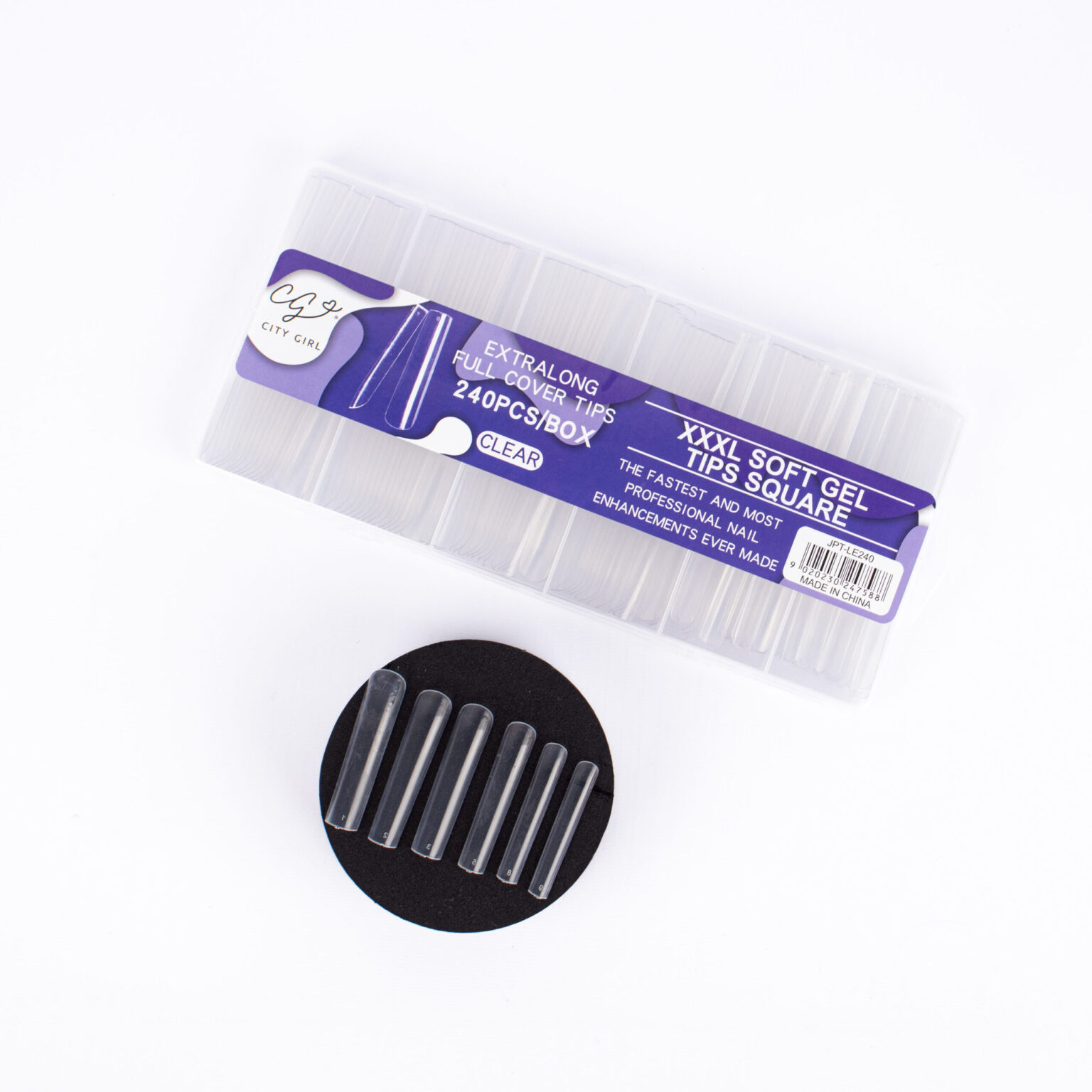 TIPS SOFTGEL CUADRADOS XXXL 240PCS CITY GIRL
