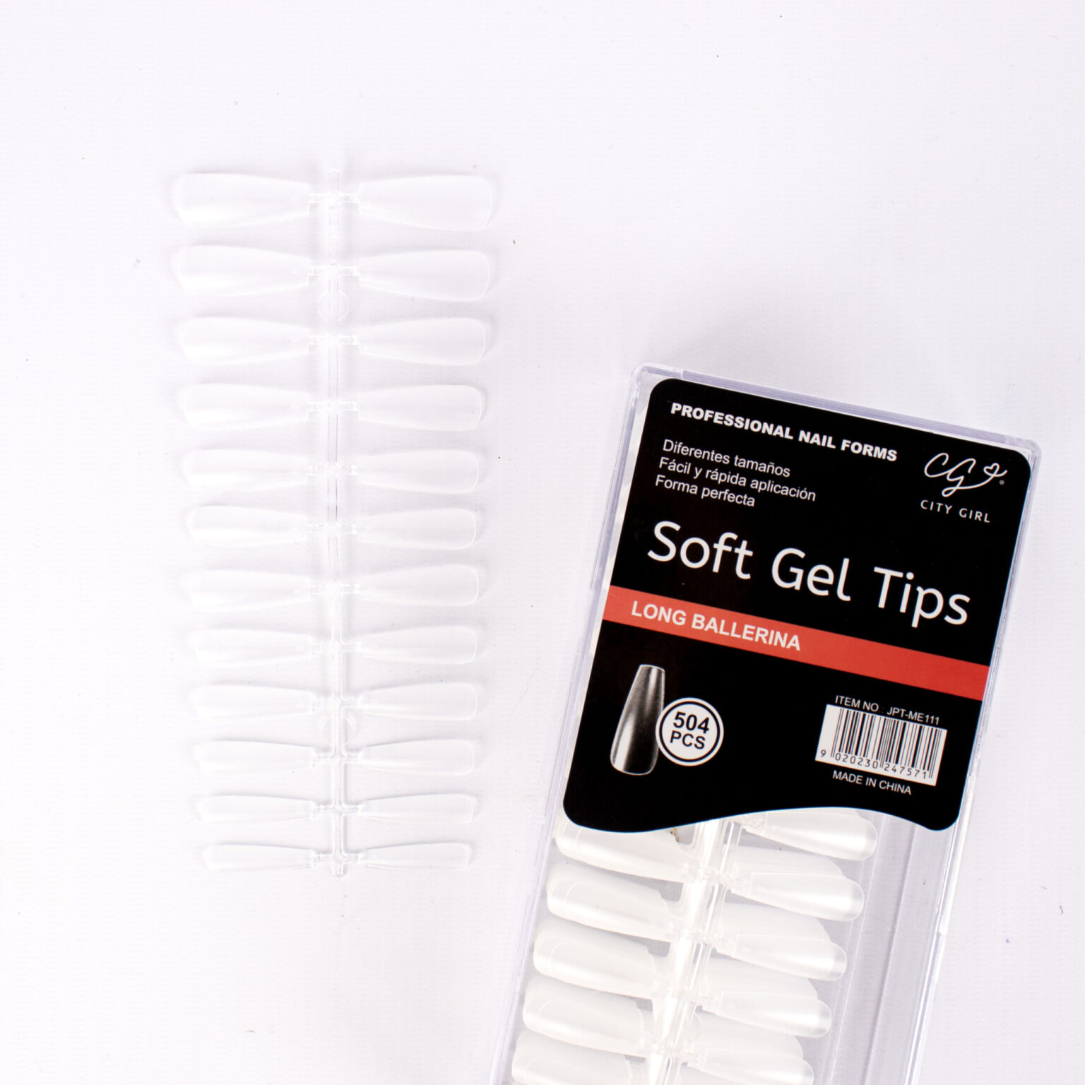TIPS SOFT GEL BALLERINA XL 504 PCS – CITY GIRL