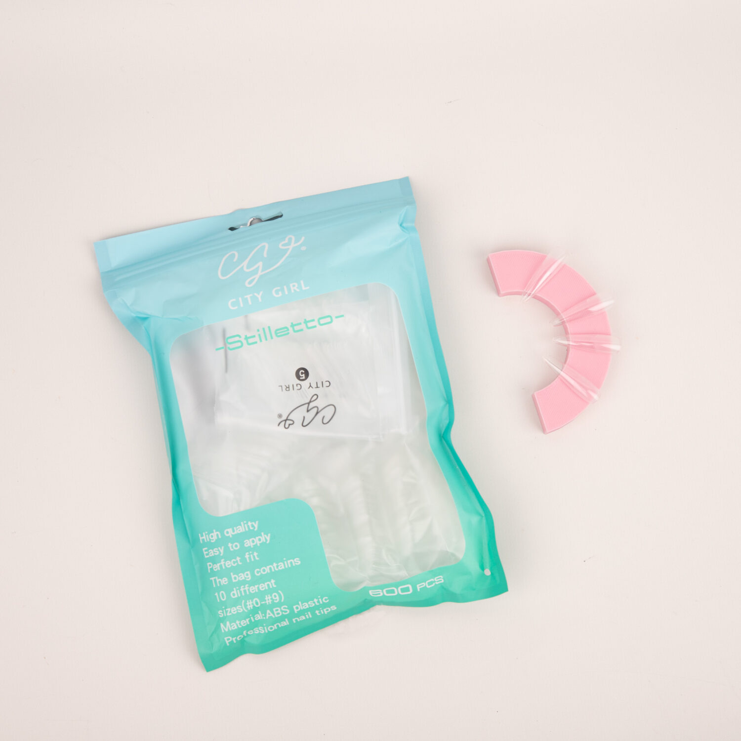 TIPS SOFTGEL STILLETTO EN BOLSA 600PCS - CITY GIRL