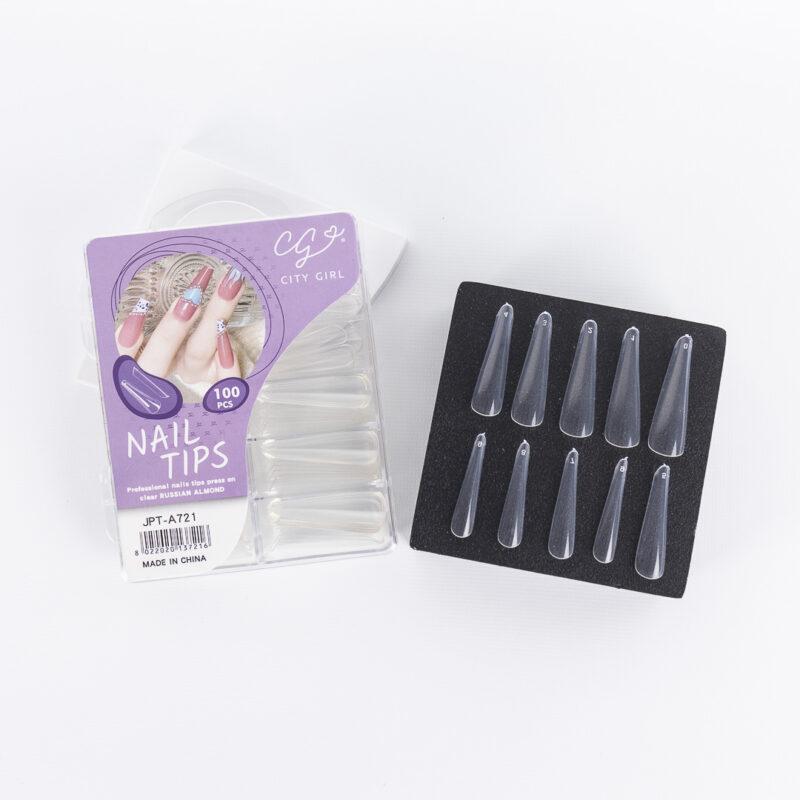 TIPS SOFTGEL ALMENDRA RUSA 100PCS - CITY GIRL
