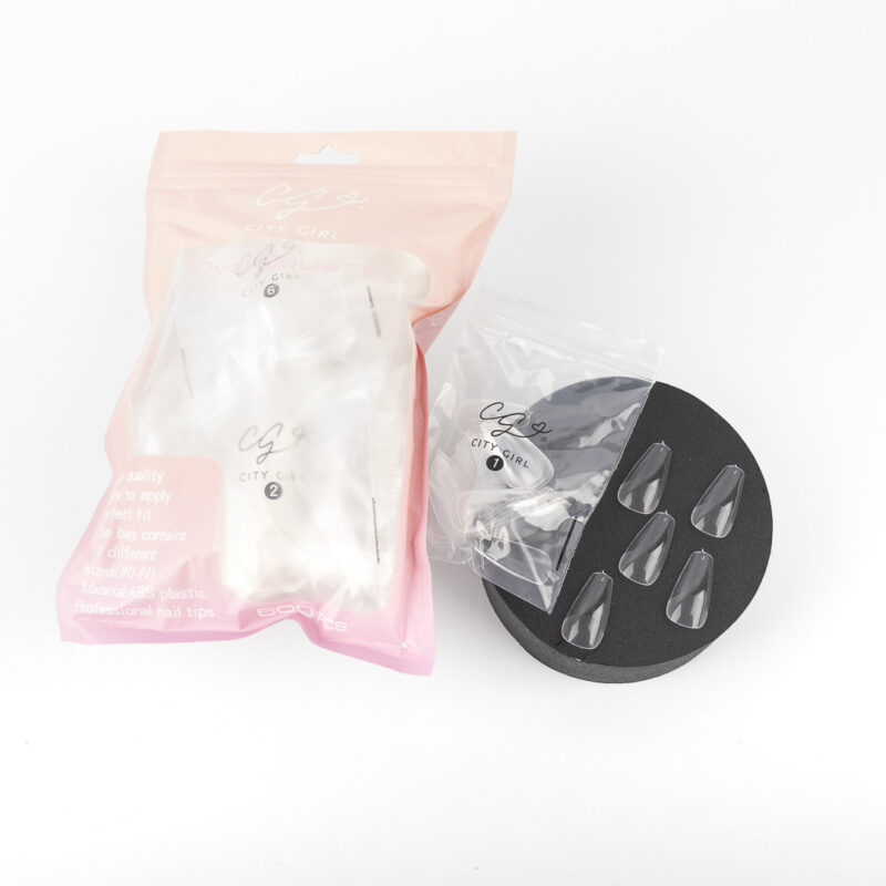 TIPS SOFTGEL OVAL SQUARE EN BOLSA 600PCS - CITY GIRL