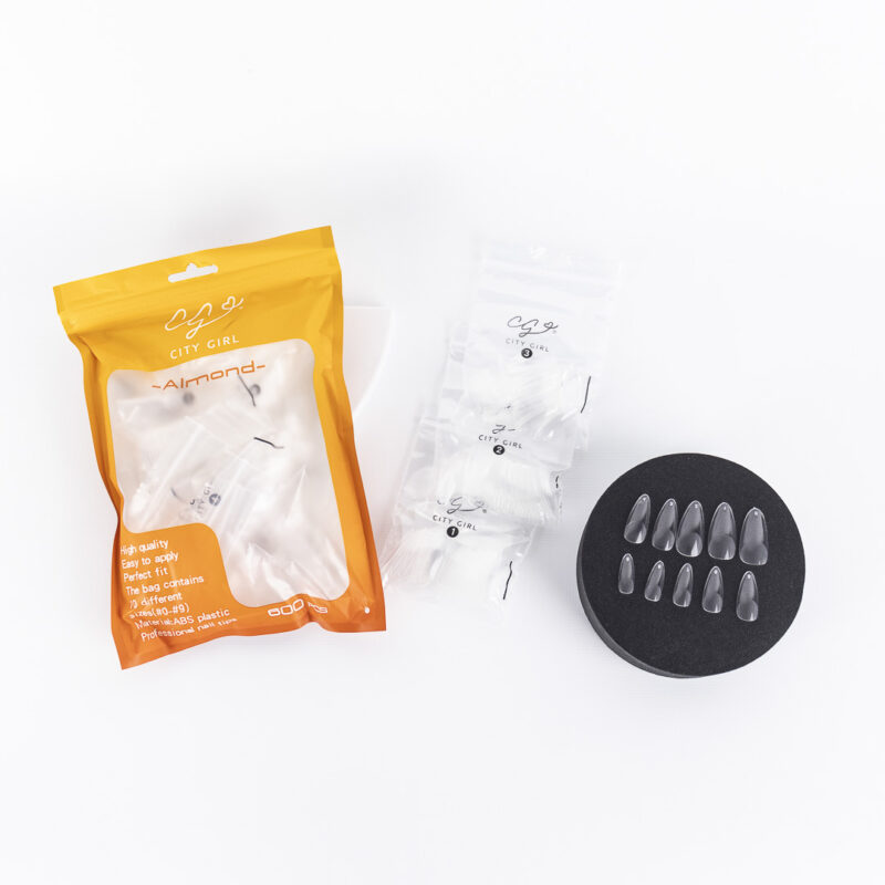 TIPS SOFT GEL ALMENDRA EN BOLSA 600PCS - CITY GIRL