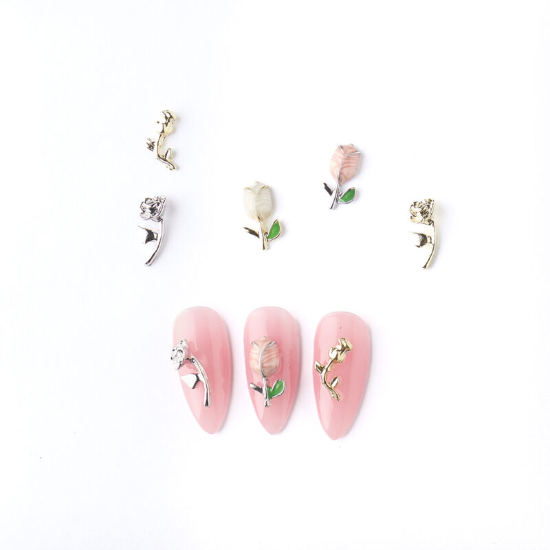 ROSAS - APLIQUES PARA UÑAS