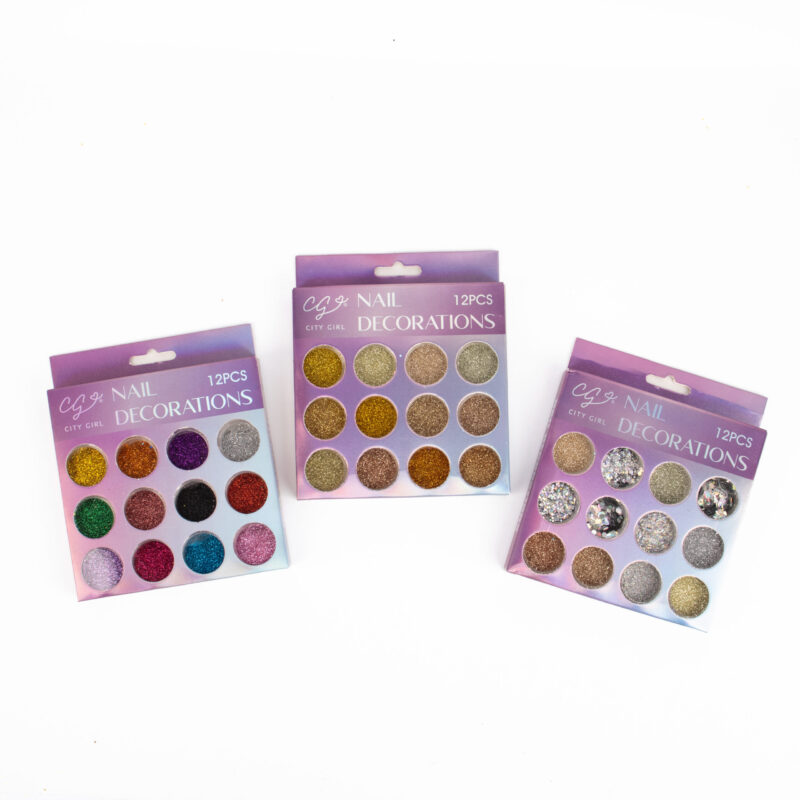 SET GLITTER 12PCS - CITY GIRL - Imagen 2