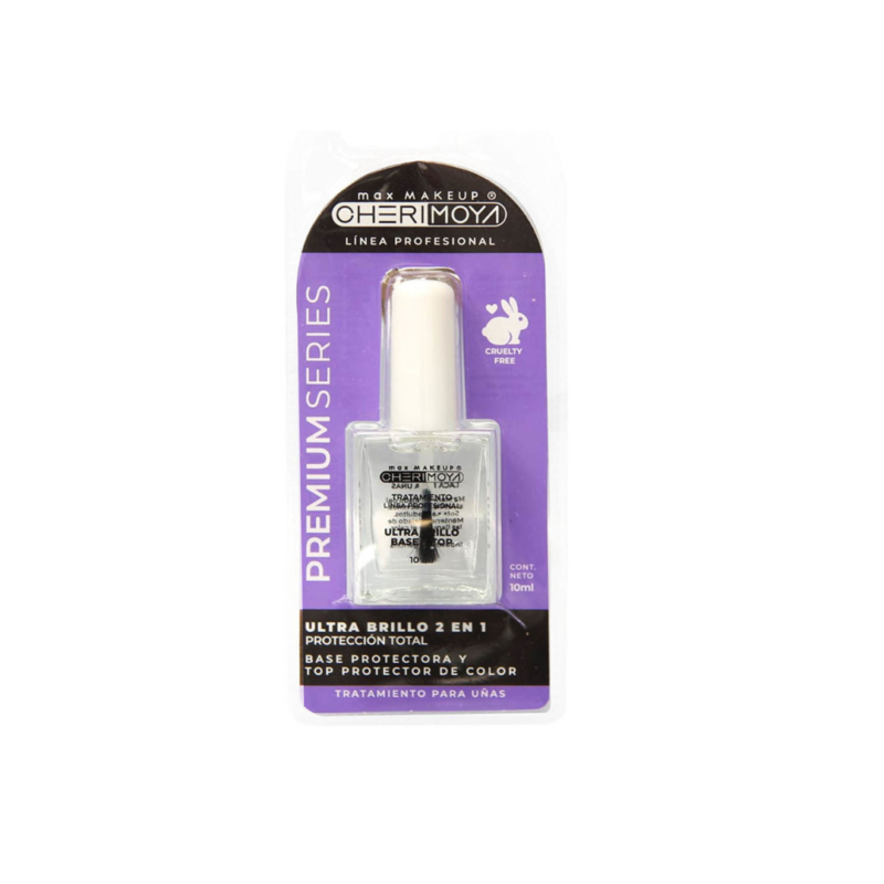 ULTRA BRILLO BASE Y TOP 2 EN 1 - TRATAMIENTO ESMALTE TRADICIONAL CHERIMOYA