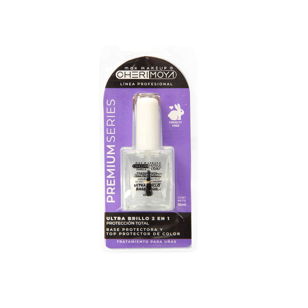 ULTRA BRILLO BASE Y TOP 2 EN 1 - TRATAMIENTO ESMALTE TRADICIONAL CHERIMOYA