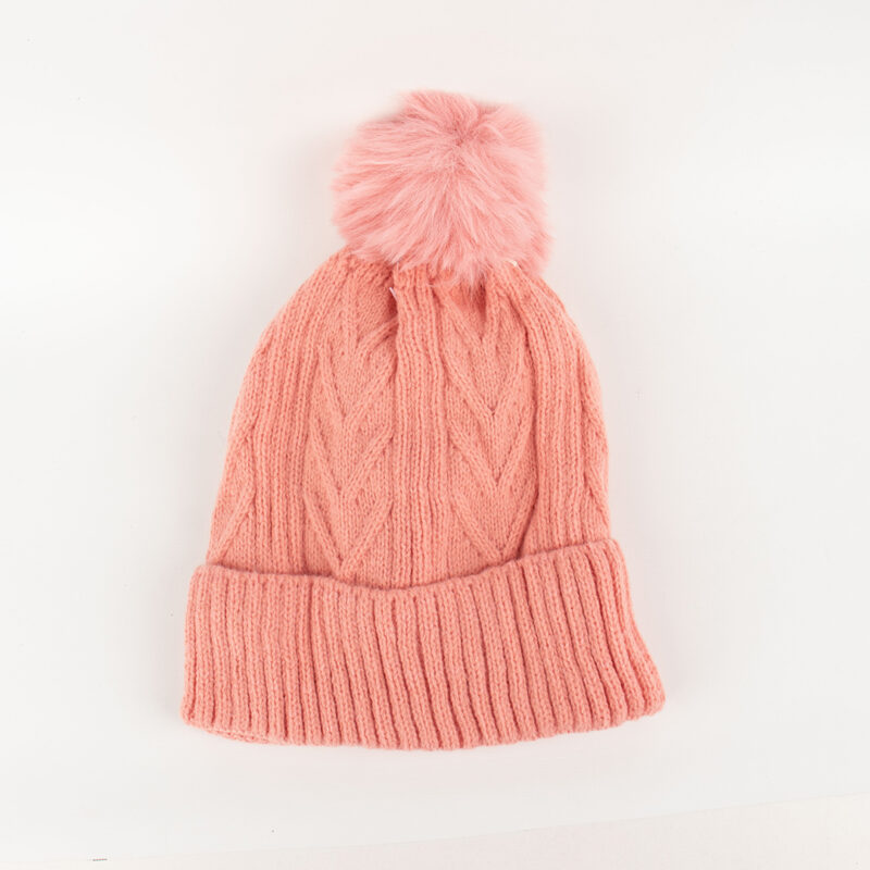 GORRO INVIERNO CON POMPOM DAMA