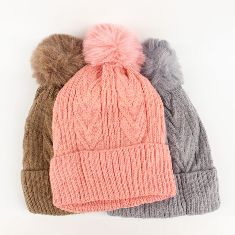 GORRO INVIERNO CON POMPOM DAMA - Imagen 3
