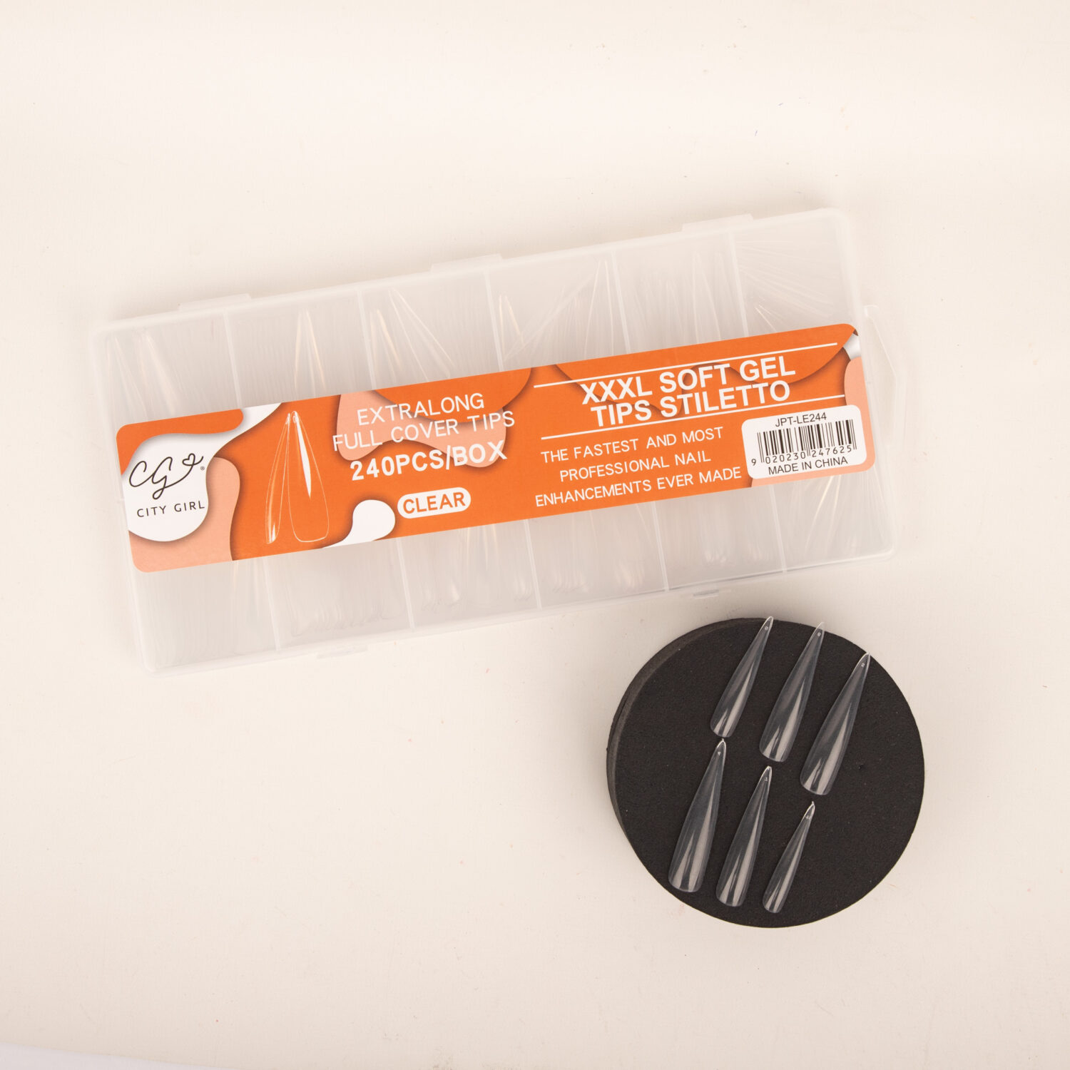 TIPS SOFTGEL STILETTO XXXL 240PCS CITY GIRL
