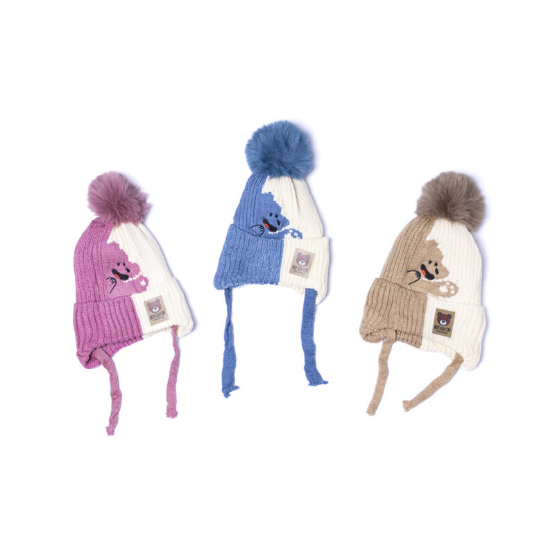 GORROS PARA NENE CON POMPOM