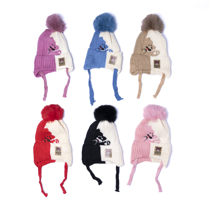 GORROS PARA NENE CON POMPOM - Imagen 2