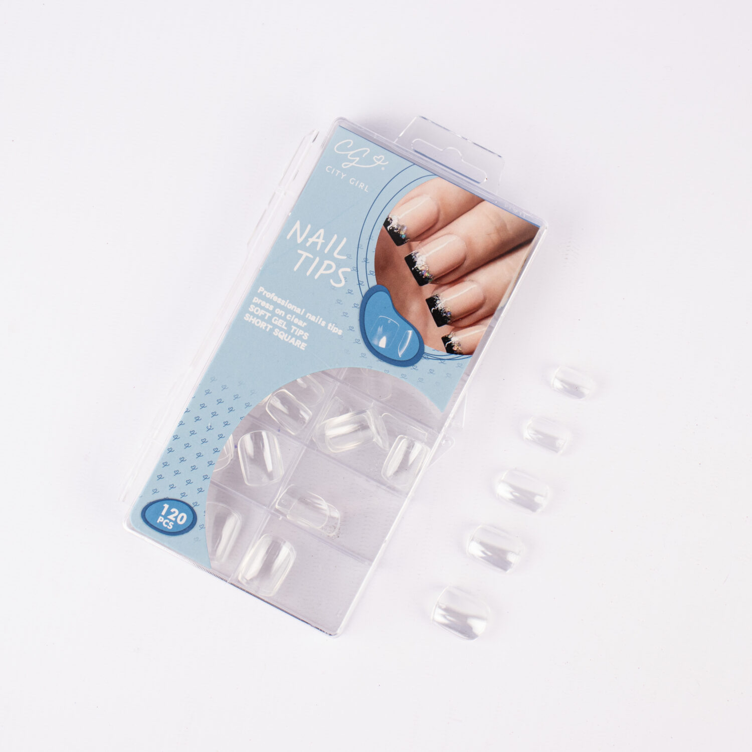 TIPS SOFTGEL CUADRADOS CORTOS 120PCS