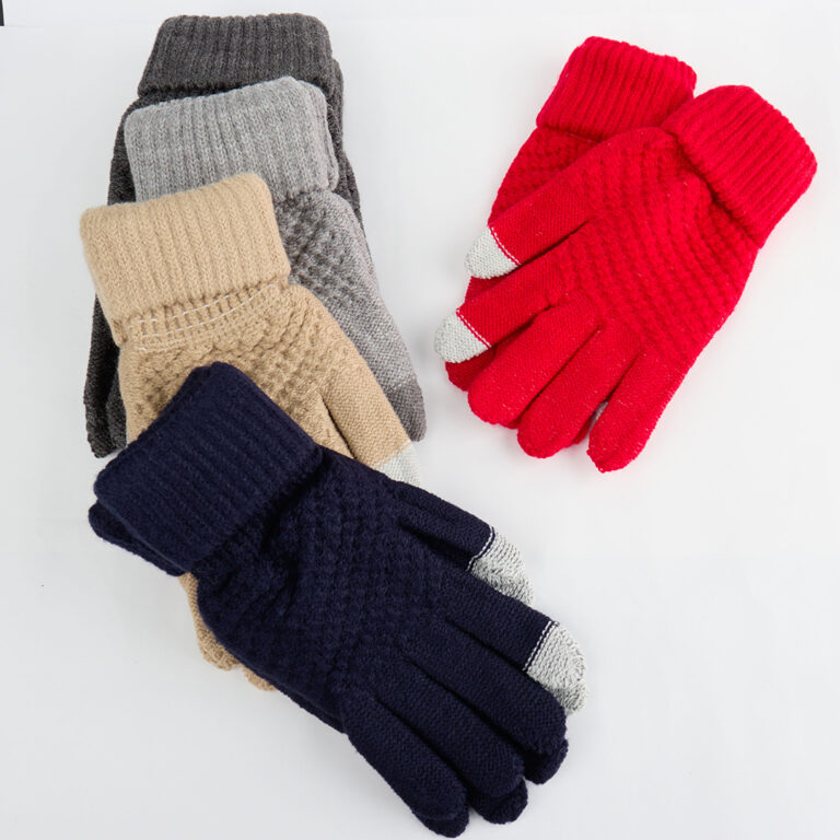 GUANTES DE LANA ADULTO CON PUÑO DOBLE – Pandora by City Girl