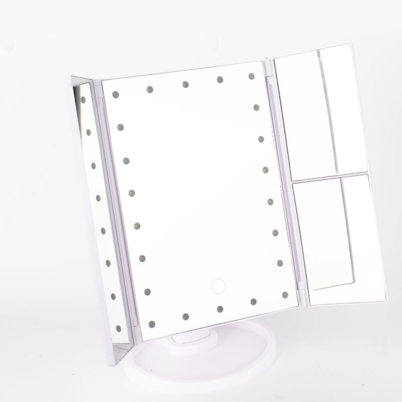 ESPEJO CON AUMENTO CON LUZ LED USB