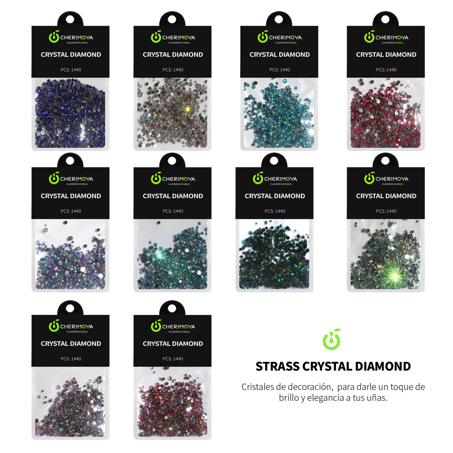 MIX STRASS CRYSTAL CHERIMOYA