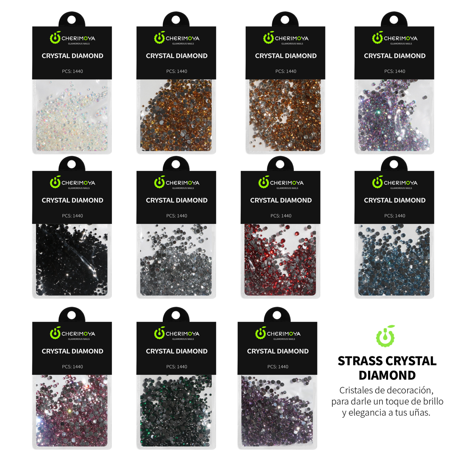 MIX STRASS CRYSTAL CHERIMOYA