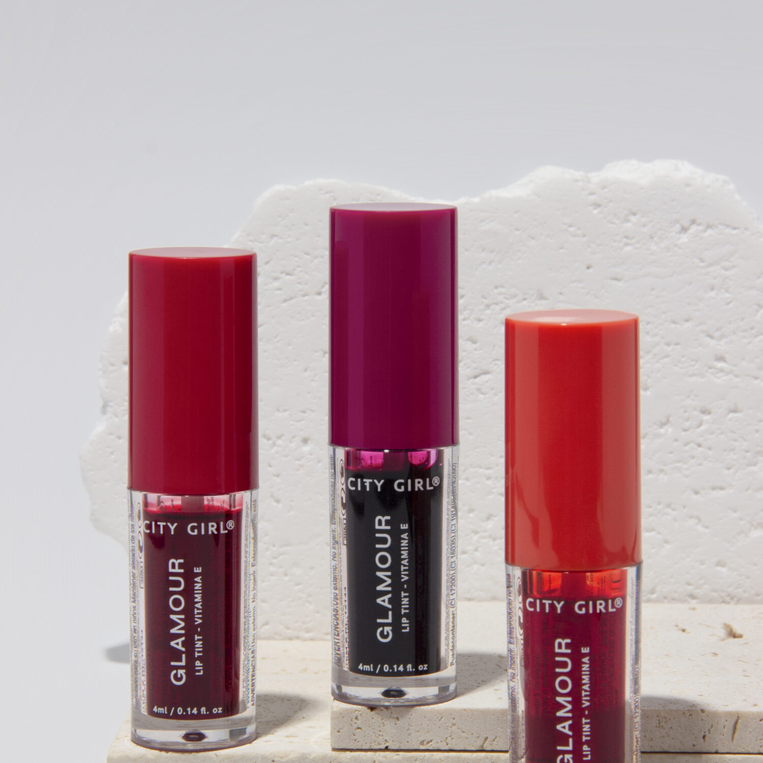 TINTA PARA LABIOS - CITY GIRL POR SERIE 4u (UNO DE CADA TONO)