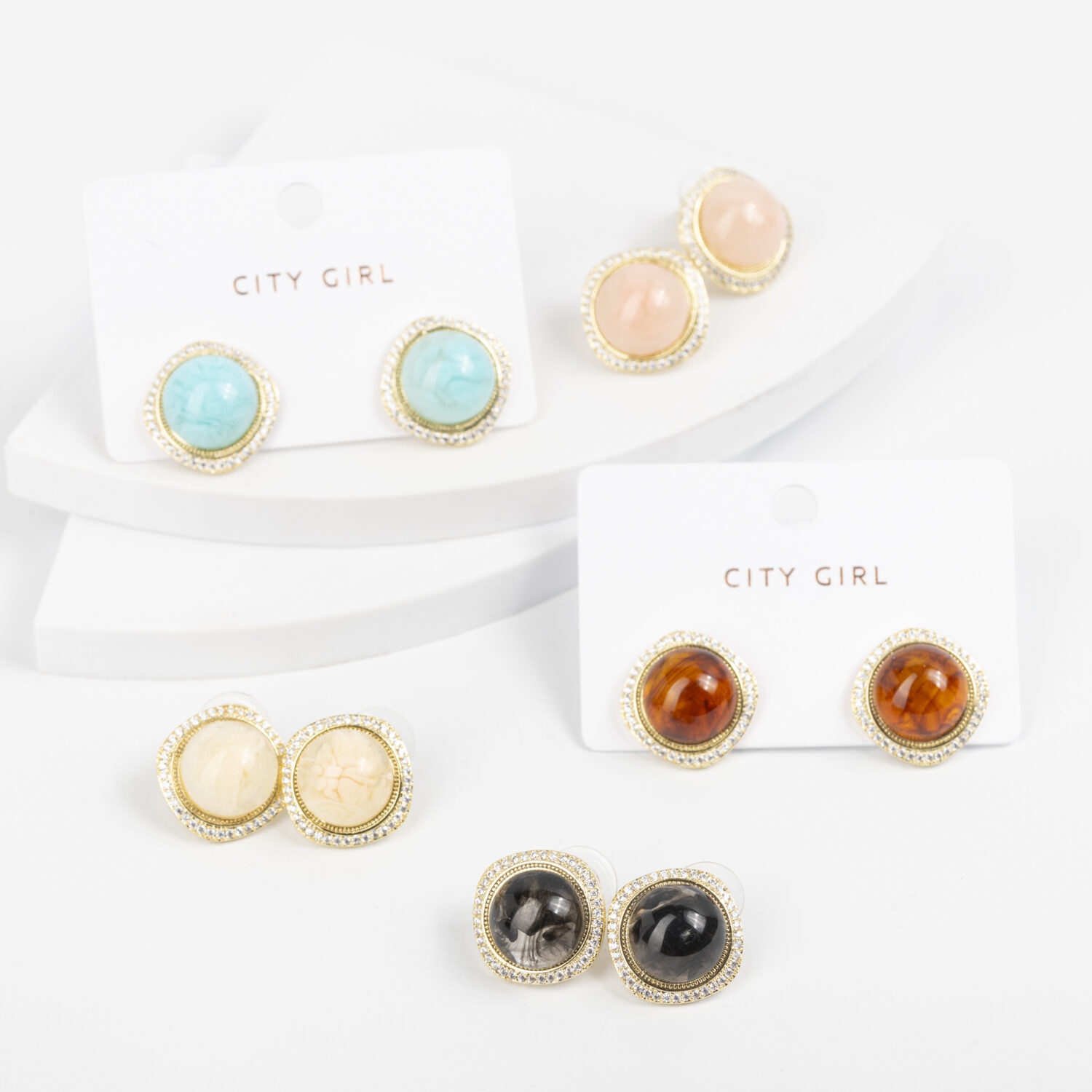 AROS DE PIEDRA CON STRASS