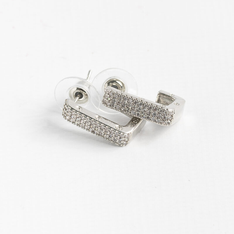 MEDIA ARGOLLA CUADRADA CON STRASS - Imagen 2
