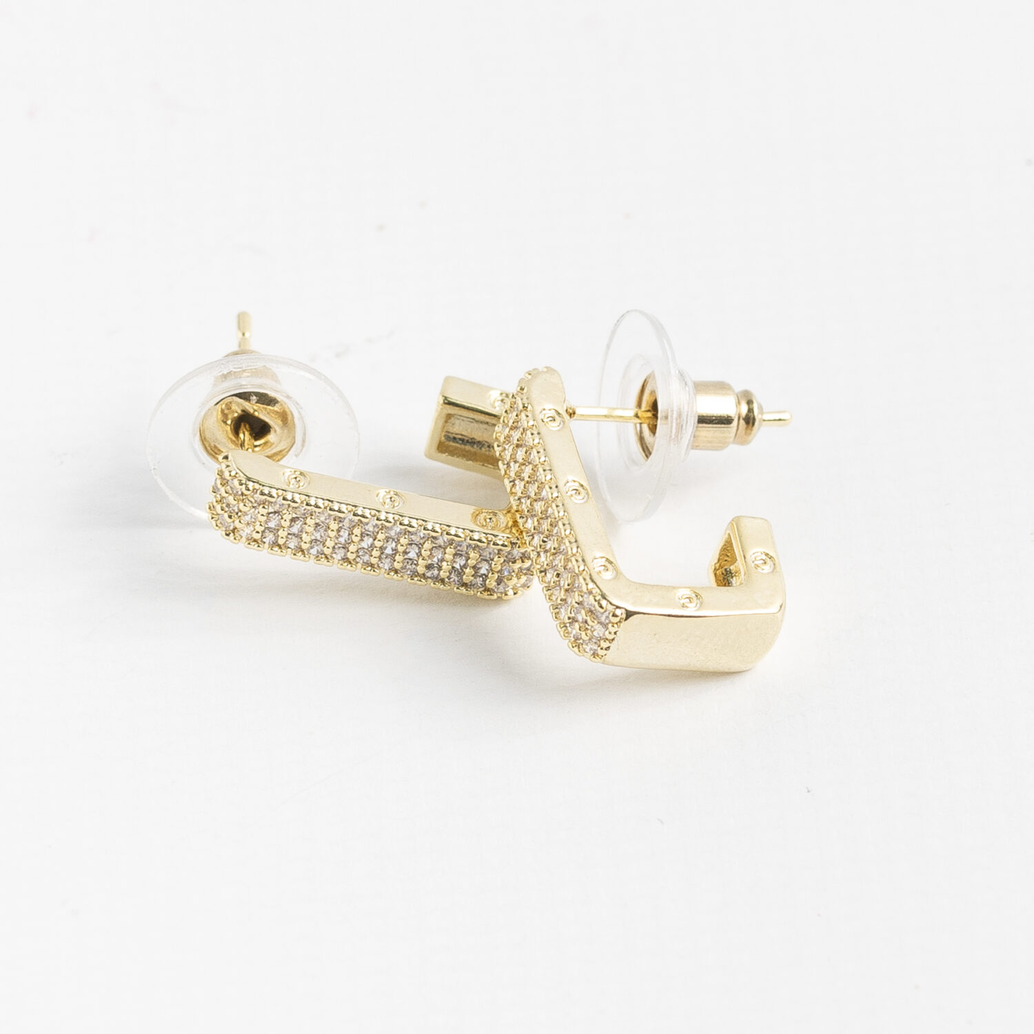 MEDIA ARGOLLA CUADRADA CON STRASS