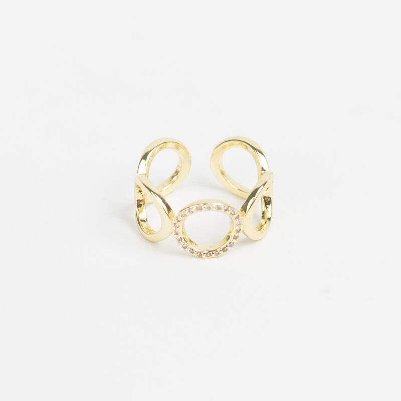 ANILLO CADENA CON STRASS - VARIOS MODELOS