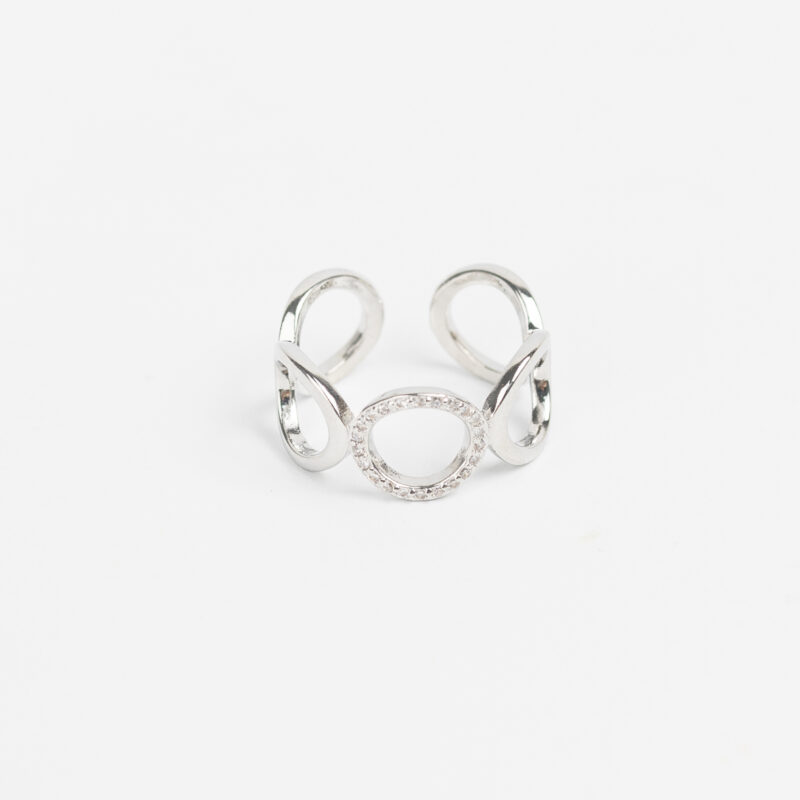 ANILLO CADENA CON STRASS - VARIOS MODELOS - Imagen 3