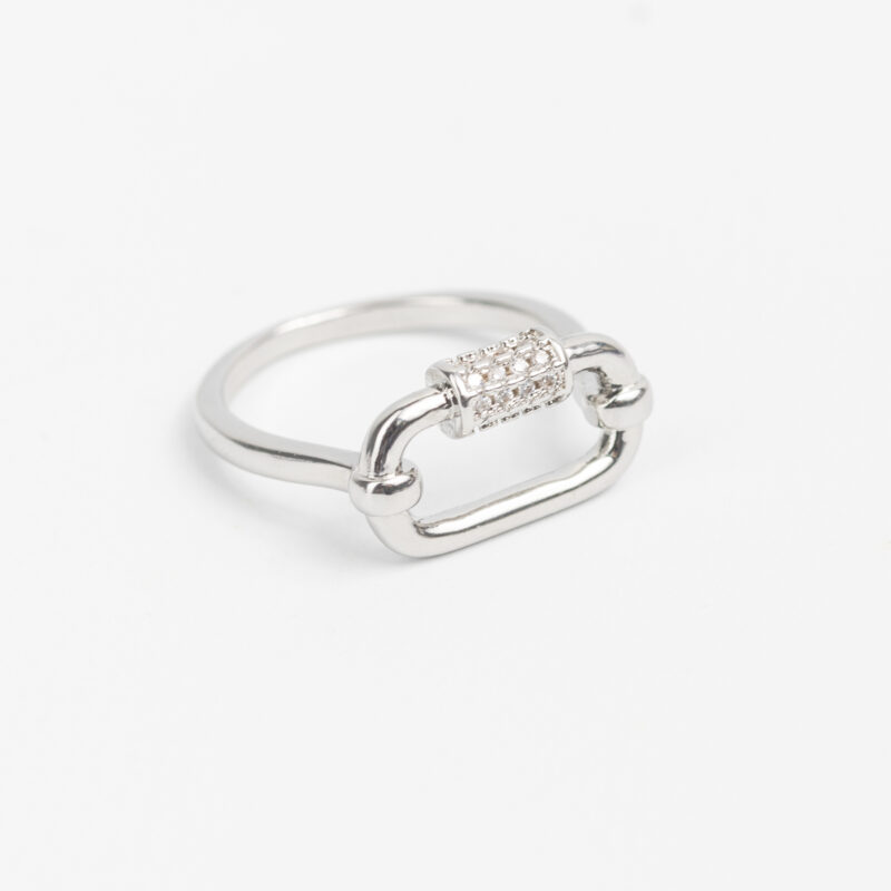 ANILLO CADENA CON STRASS - VARIOS MODELOS - Imagen 4