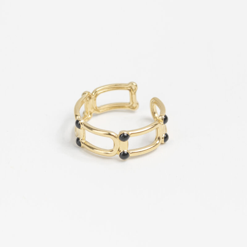 ANILLO ACERO PIEDRITAS DE COLORES - Imagen 6
