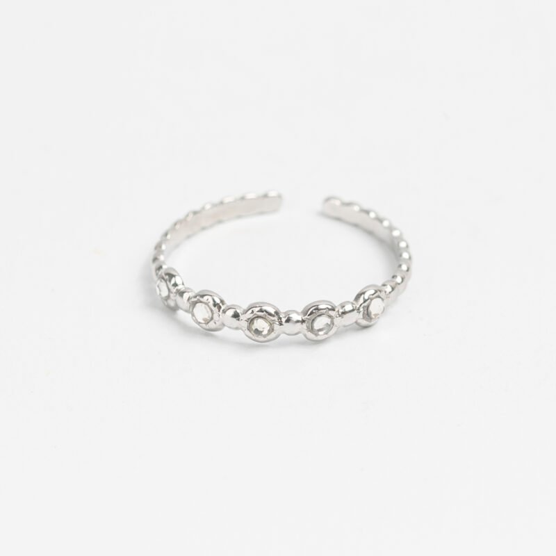 ANILLO ACERO CON STRASS - Imagen 3