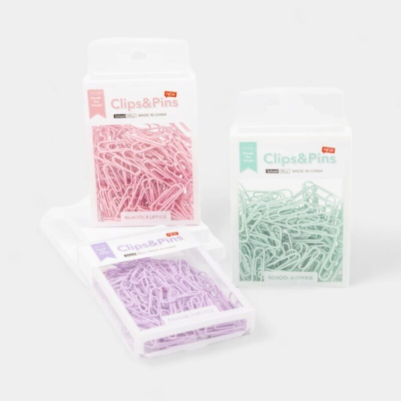 Caja De Clips Varios Colores- City Girl