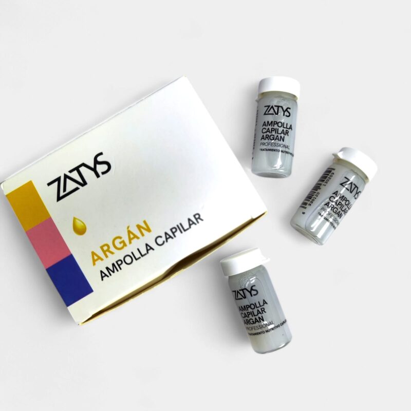 AMPOLLA CAPILAR ARGAN NUTRICION SUAVIDAD Y BRILLO- Zatys