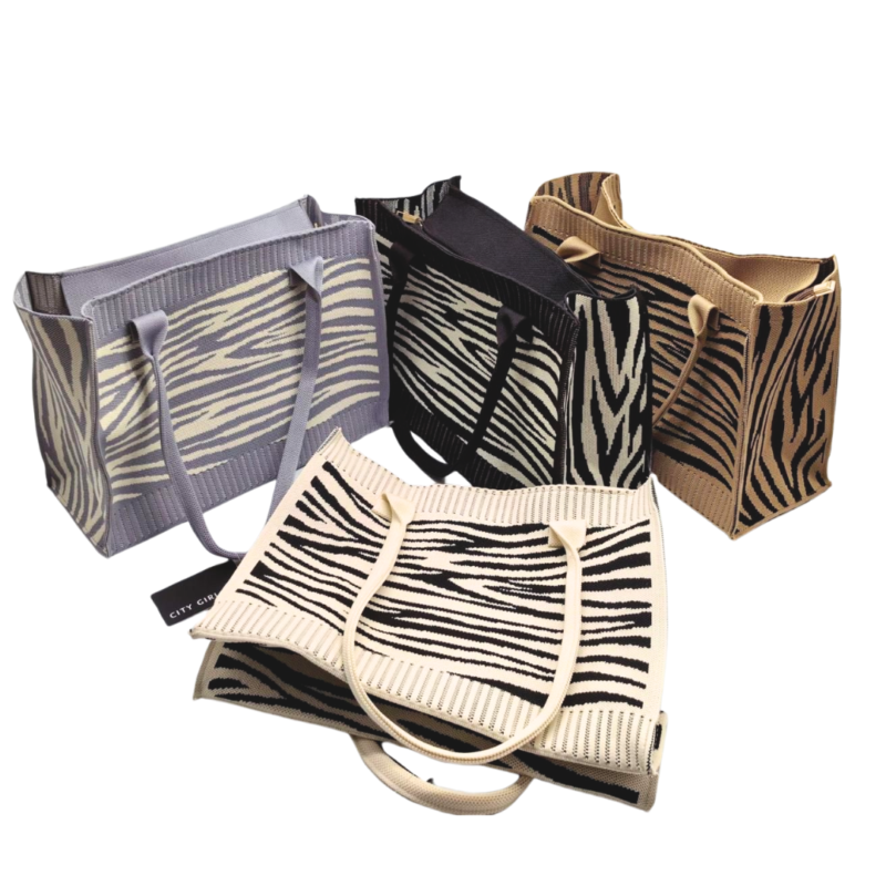 CARTERA DE TELA ACEBRADA - CITY GIRL