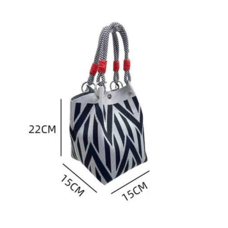 CARTERA MEDIANA DE TELA ESTAMPADA - CITY GIRL - Imagen 4