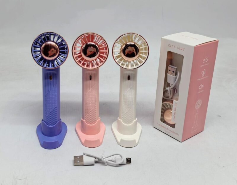 VENTILADOR PORTATIL CON BASE - CITY GIRL
