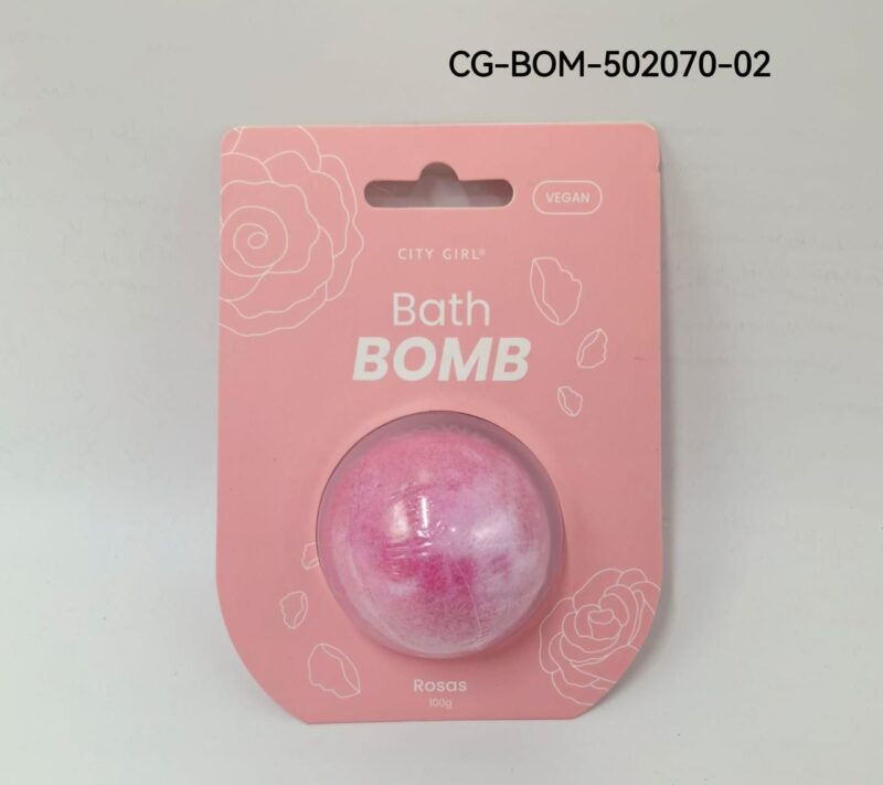 BATH TOMB ROSAS - BOMBA DE BAÑO CITY GIRL