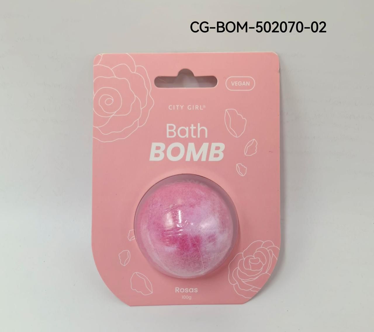 BATH TOMB ROSAS - BOMBA DE BAÑO CITY GIRL