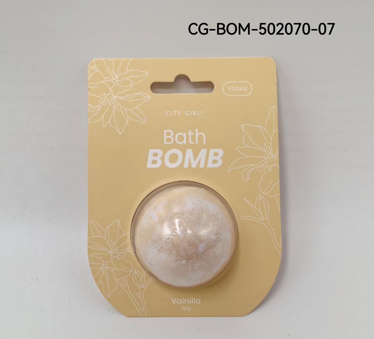 BATH TOMB VANILLA - BOMBA DE BAÑO CITY GIRL