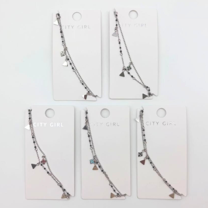 TOBILLERA CON COLGANTES - CITY GIRL