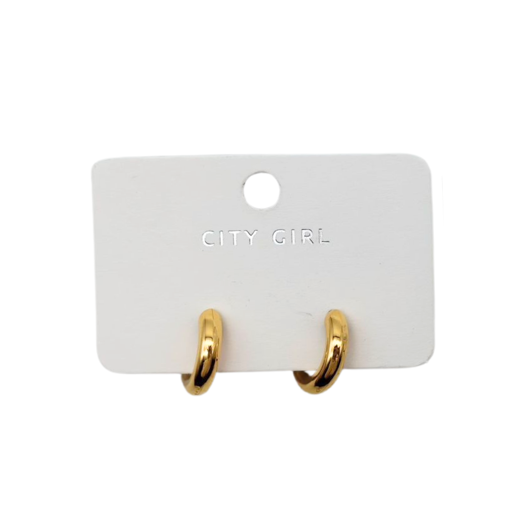 AROS MINI ARGOLLAS ACERO - CITY GIRL