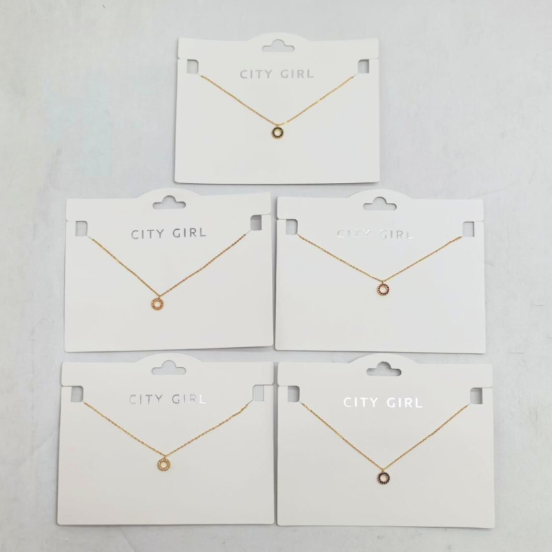 COLLAR CON COLGANTE DORADO - CITY GIRL