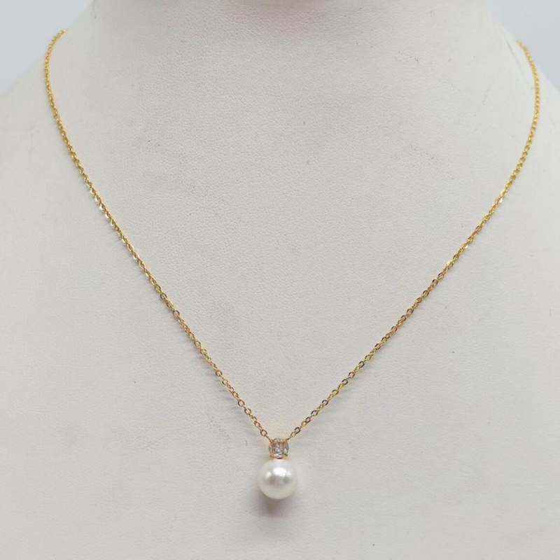 COLLAR CON PERLA COLGANTE - CITY GIRL