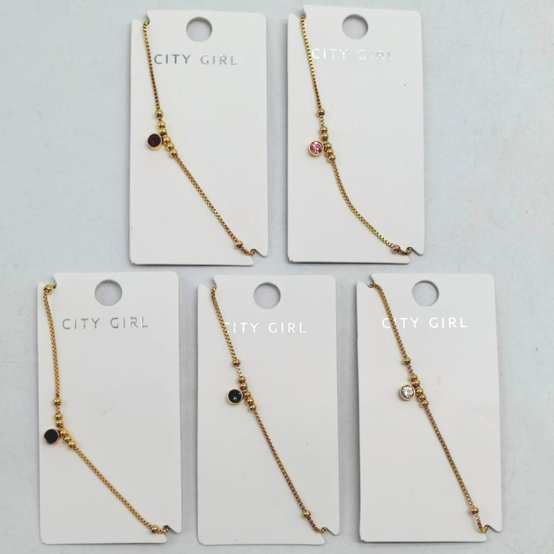 TOBILLERA CON STRASS - CITY GIRL