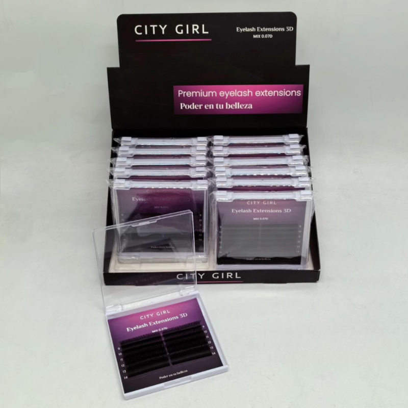 PESTAÑAS TECNOLÓGICAS 3D 0.07 MIX - CITY GIRL